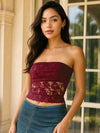Lace Strapless Tube Top - Your Second Look