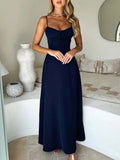 Lace - Up Solid Cami Dress - Your Second Look