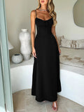 Lace - Up Solid Cami Dress - Your Second Look