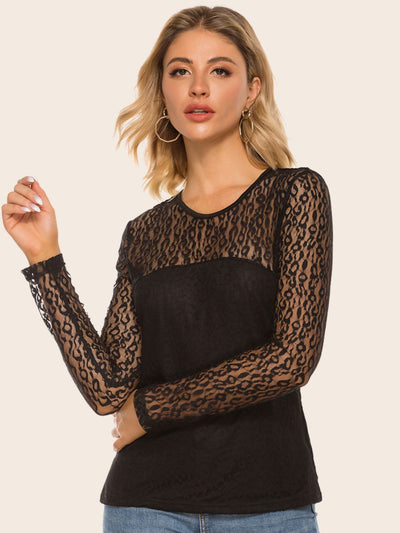 Lace Yoke Spliced Top - Your Second Look