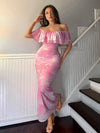 Layered Ruffled Off - Shoulder Dress - Your Second Look