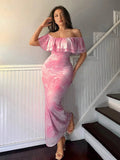 Layered Ruffled Off - Shoulder Dress - Your Second Look