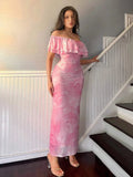 Layered Ruffled Off - Shoulder Dress - Your Second Look