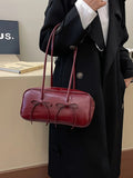 Leather Bow Trim Shoulder Bag - Your Second Look