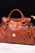 Leather Handbag with Tassels - Your Second Look