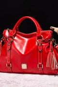 Leather Handbag with Tassels - Your Second Look