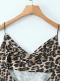 Leopard Print Satin Maxi Dress - Your Second Look