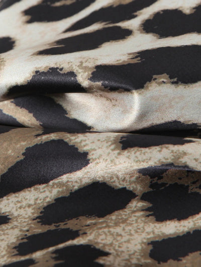 Leopard Print Satin Maxi Dress - Your Second Look