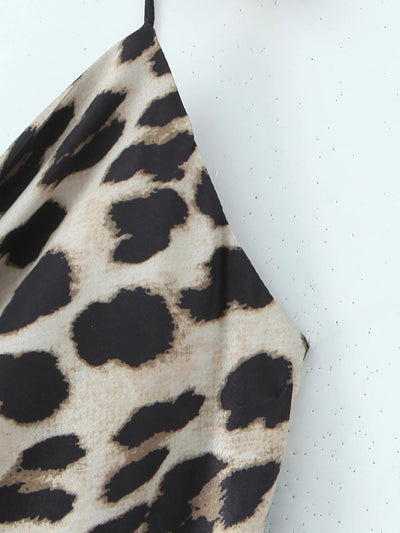 Leopard Print Satin Maxi Dress - Your Second Look