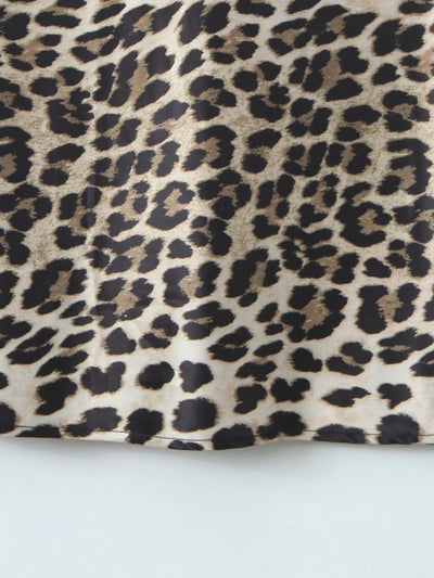 Leopard Print Satin Maxi Dress - Your Second Look
