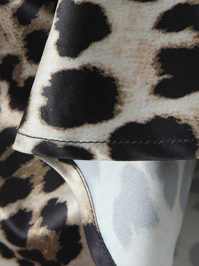 Leopard Print Satin Maxi Dress - Your Second Look