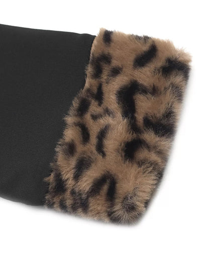 Leopard Trim V - Neck Long Sleeve Bodysuit - Your Second Look