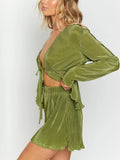 Long Sleeve Top and Shorts Set - Your Second Look