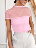 Mesh Mock Neck Top - Your Second Look
