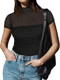 Mesh Mock Neck Top - Your Second Look