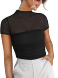 Mesh Mock Neck Top - Your Second Look