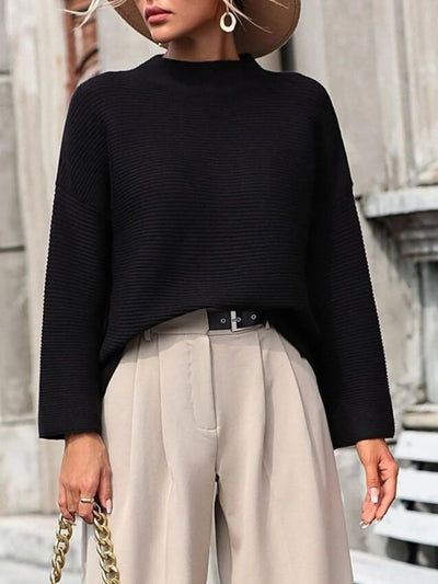 Mock Neck Knit Top - Your Second Look