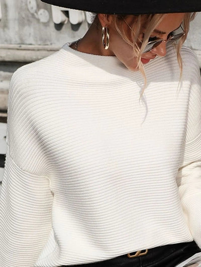Mock Neck Knit Top - Your Second Look