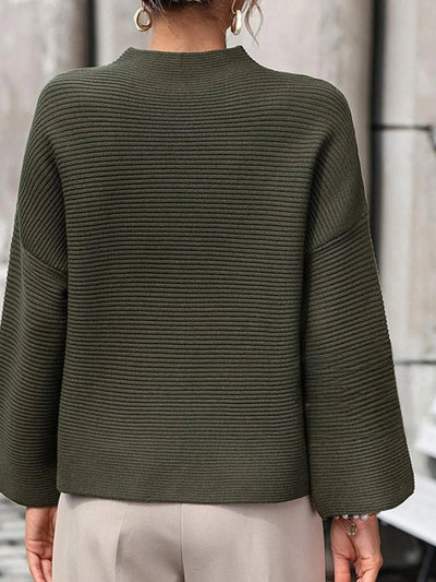 Mock Neck Knit Top - Your Second Look