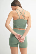 MONO B Venice Cloud Light Crisscross Sports Bra - Your Second Look