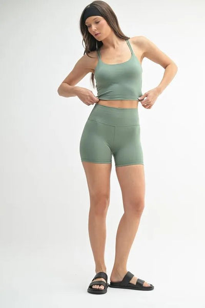 MONO B Venice Cloud Light Crisscross Sports Bra - Your Second Look