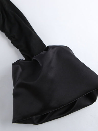 Off - Shoulder Ruffle Hem Mini Dress - Your Second Look