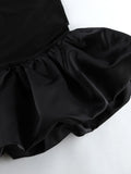 Off - Shoulder Ruffle Hem Mini Dress - Your Second Look