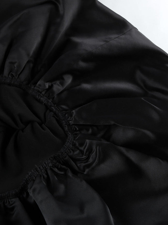 Off - Shoulder Ruffle Hem Mini Dress - Your Second Look