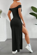 Off Shoulder Slit Maxi Dress - Your Second Look