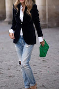 One Button Lapel Collar Blazer - Your Second Look