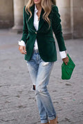 One Button Lapel Collar Blazer - Your Second Look