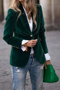 One Button Lapel Collar Blazer - Your Second Look