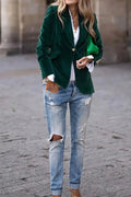One Button Lapel Collar Blazer - Your Second Look