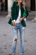 One Button Lapel Collar Blazer - Your Second Look