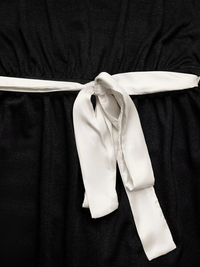 One - Shoulder Bowknot Wide Leg Jumpsuit - Your Second Look