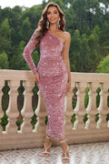 One - Shoulder Long Sleeve Dress - Your Second Look