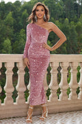 One - Shoulder Long Sleeve Dress - Your Second Look