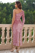 One - Shoulder Long Sleeve Dress - Your Second Look