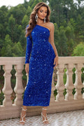 One - Shoulder Long Sleeve Dress - Your Second Look