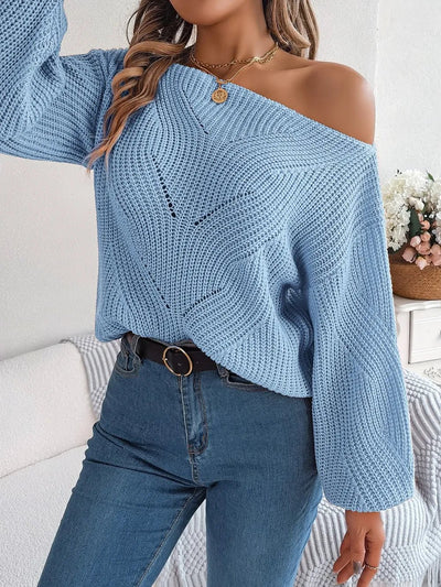 Openwork Long Sleeve Sweater - Your Second Look