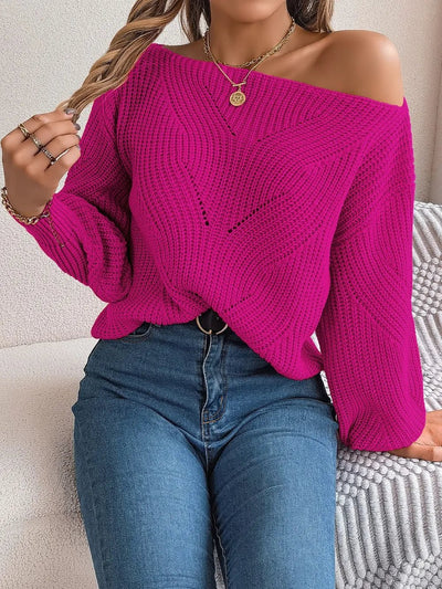 Openwork Long Sleeve Sweater - Your Second Look