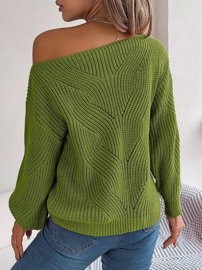 Openwork Long Sleeve Sweater - Your Second Look