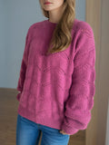 Openwork Round Neck Sweater - Your Second Look