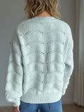 Openwork Round Neck Sweater - Your Second Look