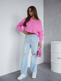 Oversized Boat Neck Drop Shoulder Sweater - Your Second Look