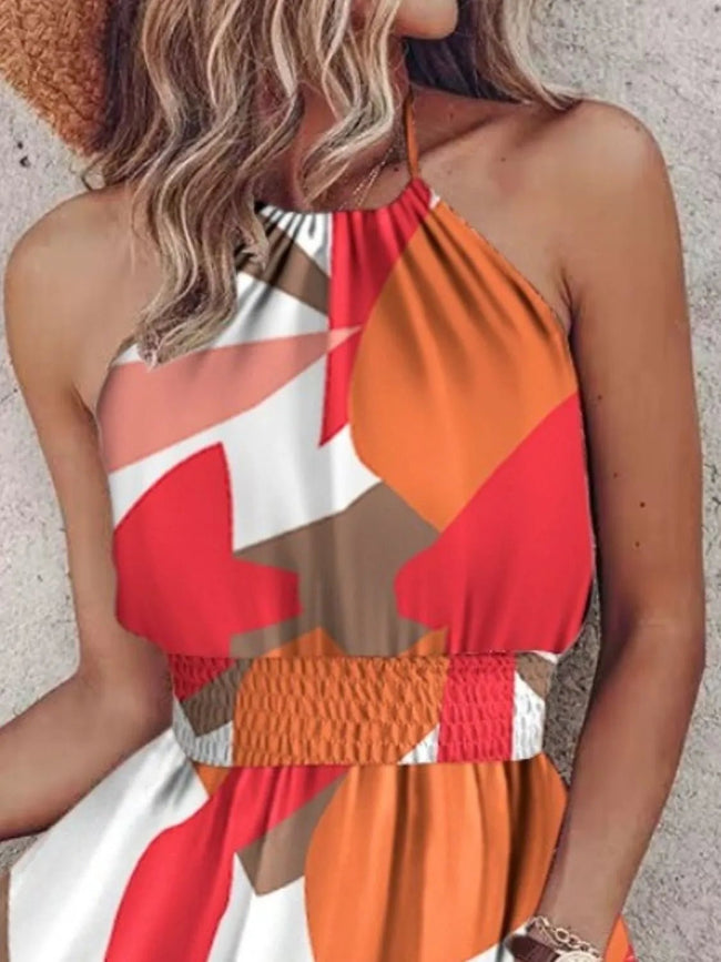 Paisley Print Halter Neck Mini Dress - Your Second Look