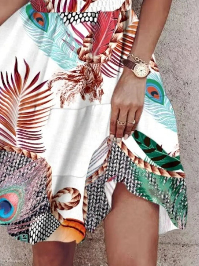 Paisley Print Halter Neck Mini Dress - Your Second Look