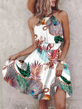 Paisley Print Halter Neck Mini Dress - Your Second Look