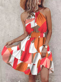 Paisley Print Halter Neck Mini Dress - Your Second Look
