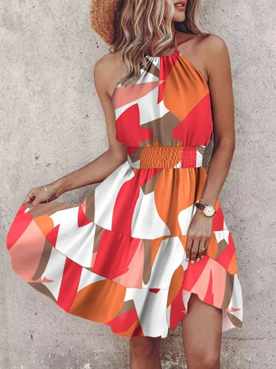 Paisley Print Halter Neck Mini Dress - Your Second Look